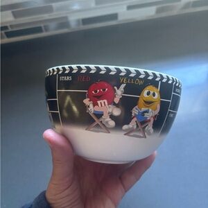 M&M'S Red and Yellow Character Bowl